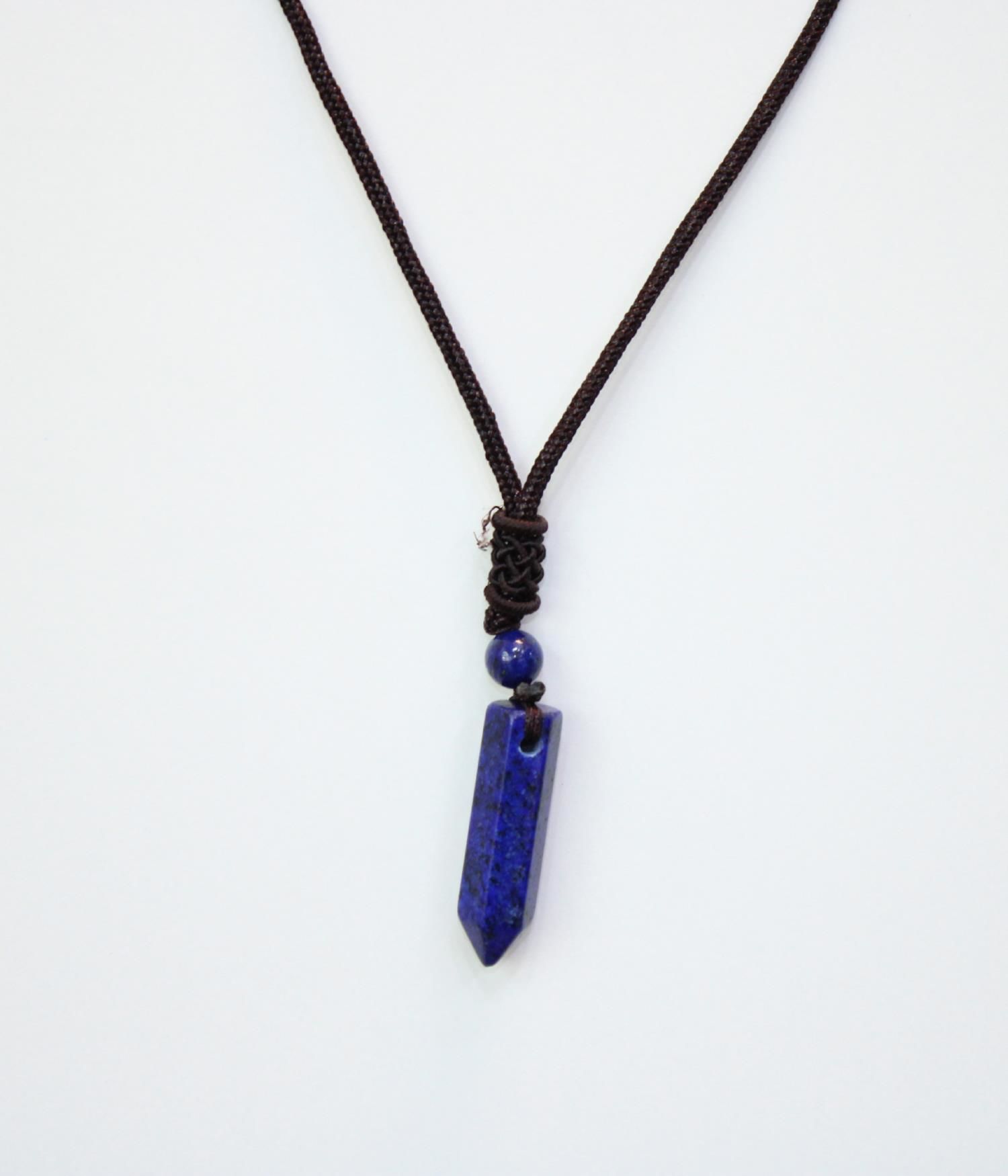 Lapis Lazuli Ayarlanabilir Pandül Kolye