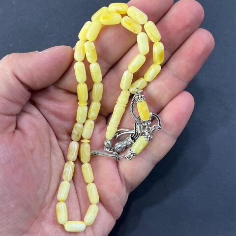 Kaliningrad Damla Kehribar Kapsül Tespih 5*10,5 (mm)-1