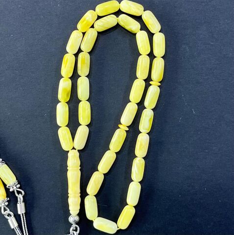 Kaliningrad Damla Kehribar Kapsül Tespih 5*10,5 (mm)-1