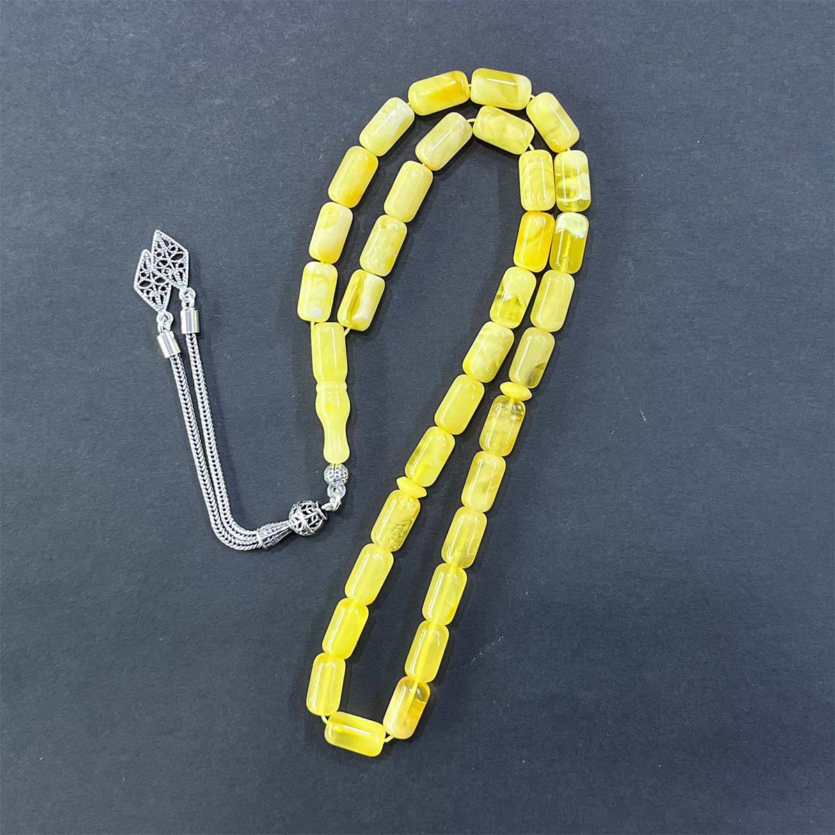 Kaliningrad Damla Kehribar Kapsül Tespih 6*10,5 (mm)