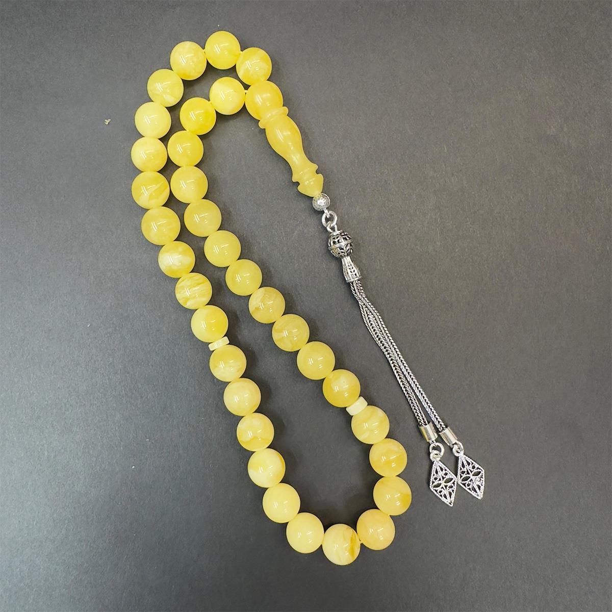 Kaliningrad Damla Kehribar Küre Tespih 9 (mm)