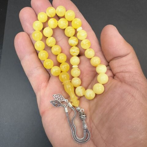 Kaliningrad Damla Kehribar Küre Tespih 9 (mm)