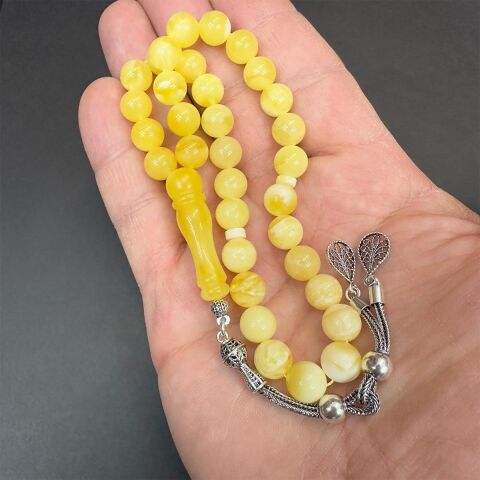 Kaliningrad Damla Kehribar Küre Tespih 8,5 (mm)