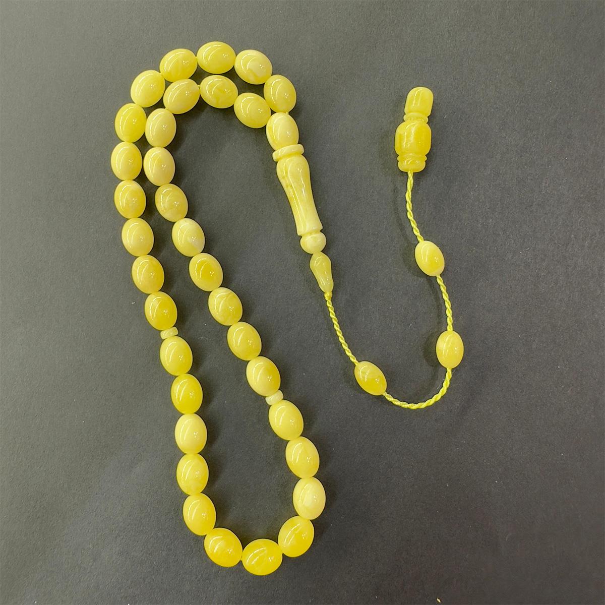 Sistemli Kaliningrad Damla Kehribar Beyzi Tespih 7:9 (mm)