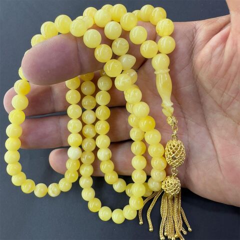 99 luk Kaliningrad Damla Kehribar Tespih 7,5 (mm)