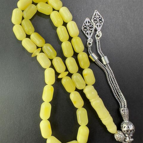 Kaliningrad Damla Kehribar Kapsül Tespih 5*8.5 (mm)