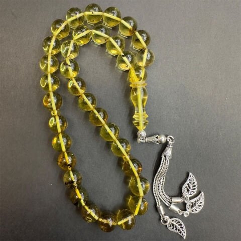 Şeffaf Kaliningrad Damla Kehribar Tespih 9,5 (mm)