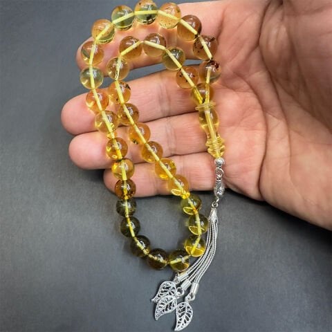 Şeffaf Kaliningrad Damla Kehribar Tespih 9,5 (mm)