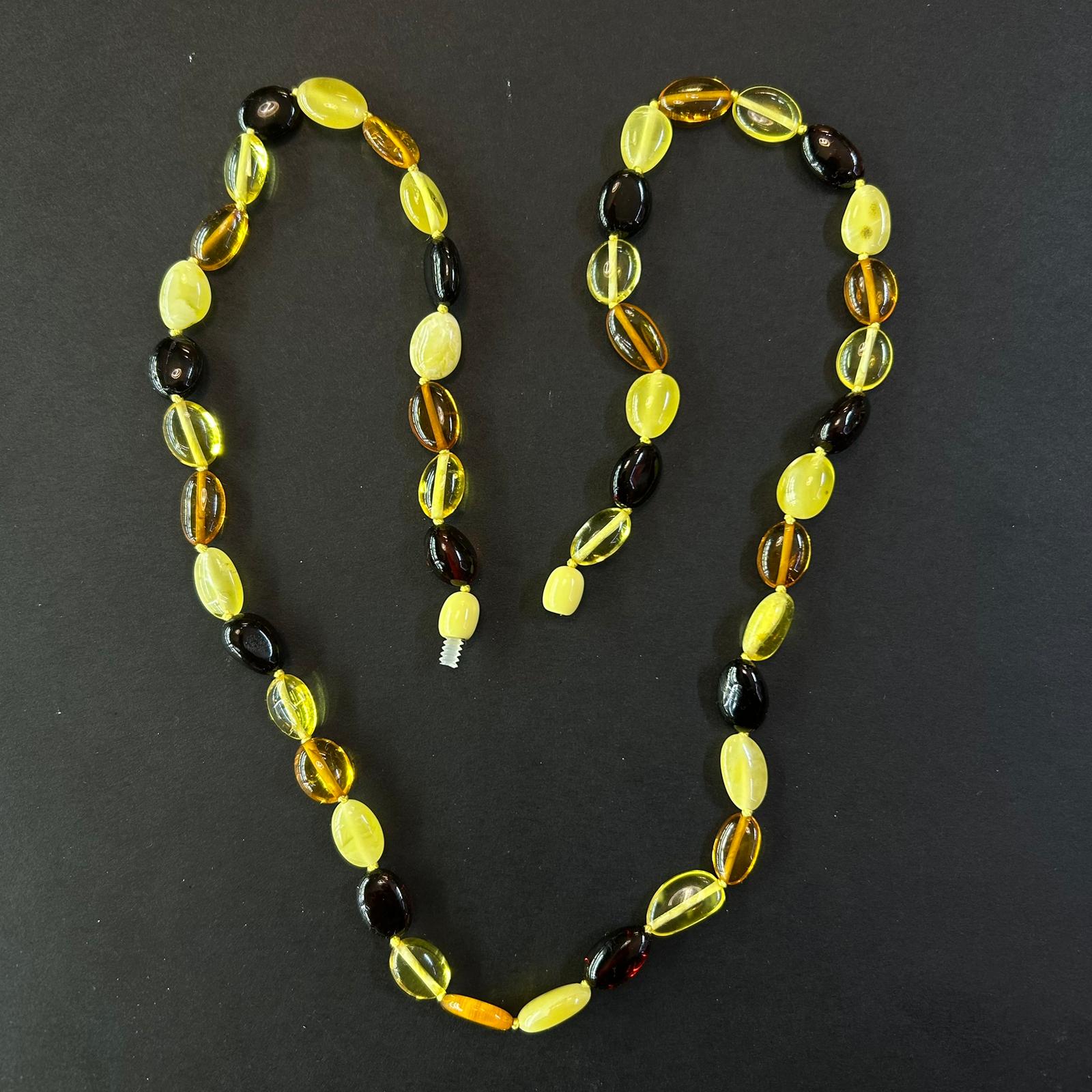 Karışık Kaliningrad Damla Kehribar Yetişkin Kolye 13,5 (gr)