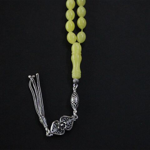 Kaliningrad Damla Beyzi Kehribar Tespih 6,5*9,5 (mm)