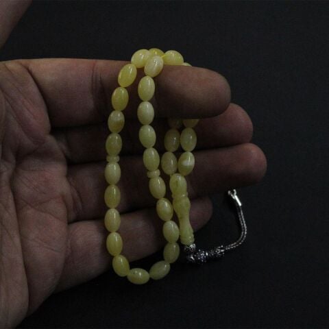 Kaliningrad Damla Beyzi Kehribar Tespih 5,5*8 (mm)