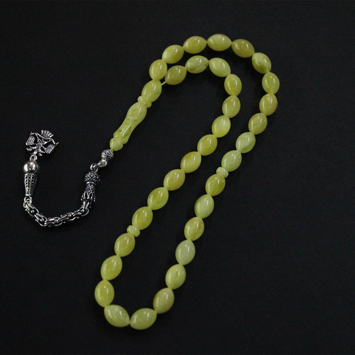 Kaliningrad Damla Beyzi Kehribar Tespih 6.5*9.5 (mm)