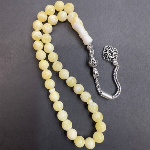 Akça Kaliningrad Damla Kehribar Küre Tespih 7 (mm)