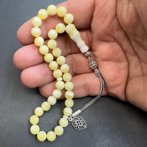 Akça Kaliningrad Damla Kehribar Küre Tespih 7 (mm)