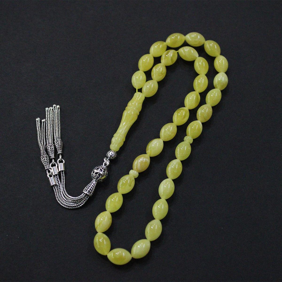 Kaliningrad Damla Kehribar Beyzi Tespih 7,5*11 (mm)