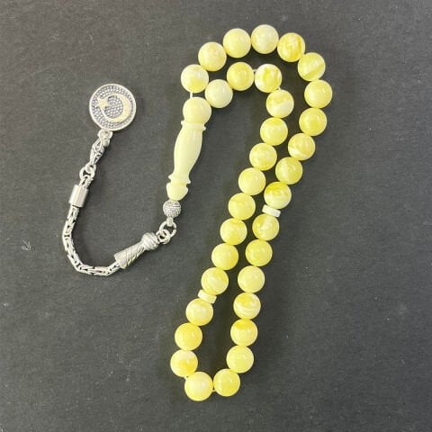 Akça Kaliningrad Damla Kehribar Küre Tespih 7,5 (mm)