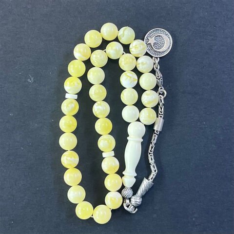 Akça Kaliningrad Damla Kehribar Küre Tespih 7,5 (mm)