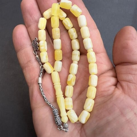 Akça Kaliningrad Damla Kehribar Kapsül Tespih 6,5*9 (mm)