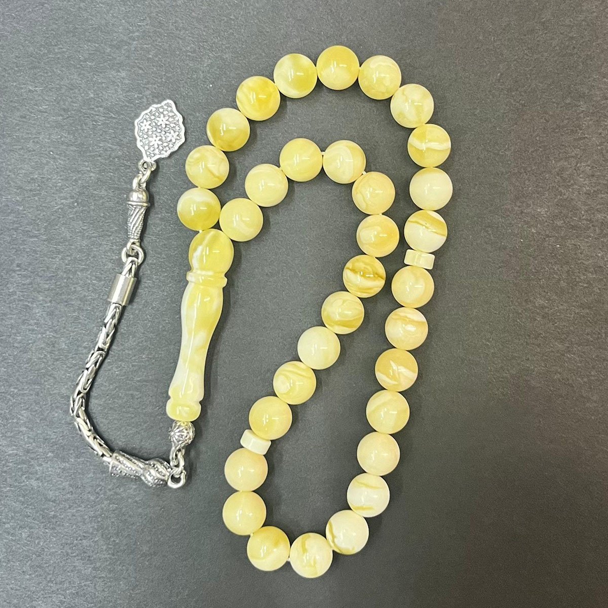 Akça Kaliningrad Damla Kehribar Küre Tespih 7,5 (mm)