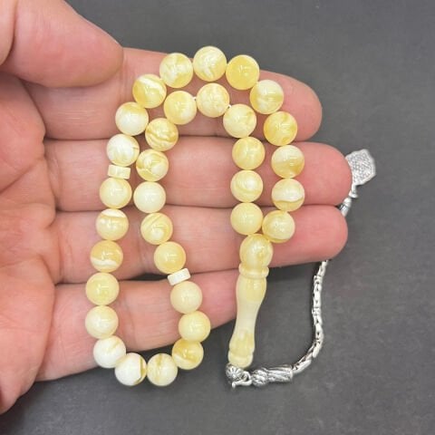 Akça Kaliningrad Damla Kehribar Küre Tespih 7,5 (mm)