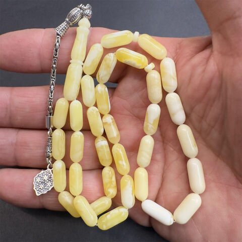 Akça Kaliningrad Damla Kehribar Kapsül Tespih 5,5*13 (mm)