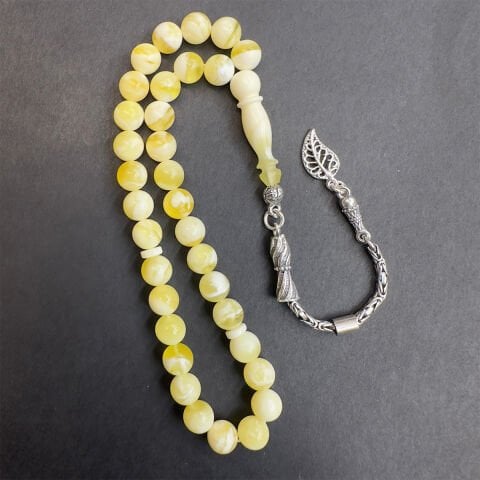 Akça Kaliningrad Damla Kehribar Küre Tespih 7 (mm)