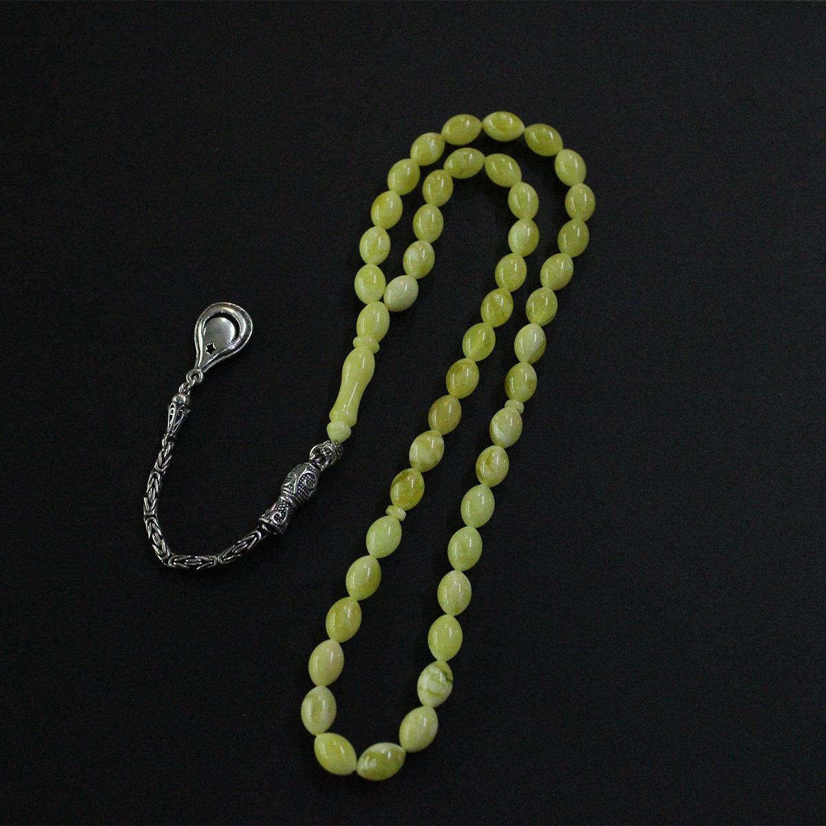 45 lik Kaliningrad Damla Kehribar Beyzi Tespih 7,5*11 (mm)