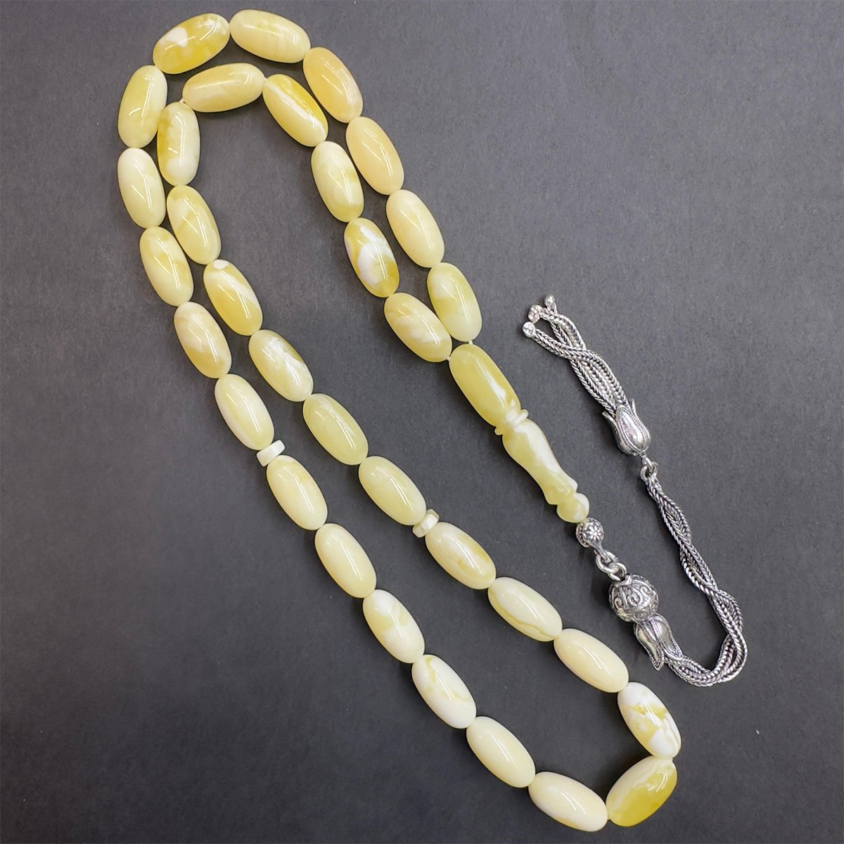 Akça Kaliningrad Damla Kehribar Kapsül Tespih 7*14 (mm)