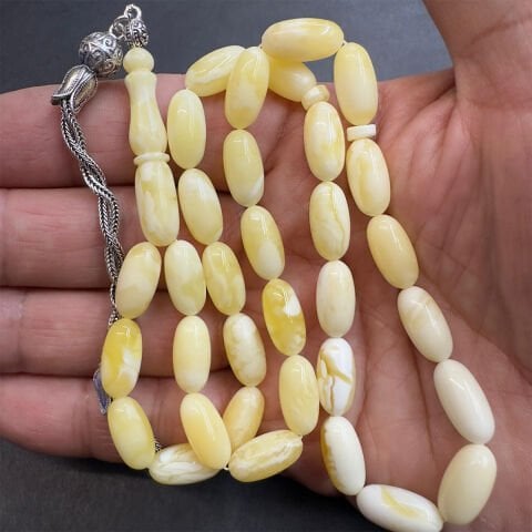 Akça Kaliningrad Damla Kehribar Kapsül Tespih 7*14 (mm)