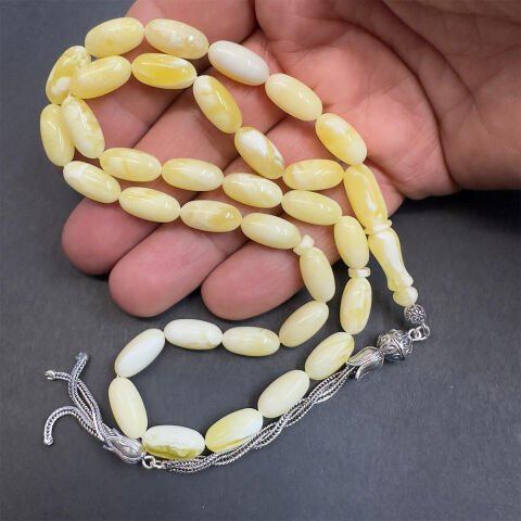 Akça Kaliningrad Damla Kehribar Kapsül Tespih 7*14 (mm)