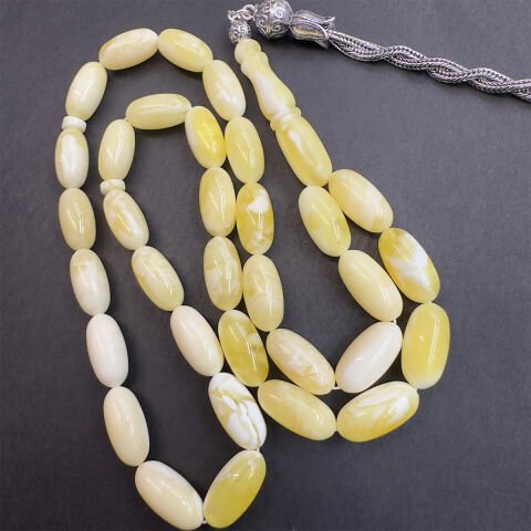 Akça Kaliningrad Damla Kehribar Kapsül Tespih 7*14 (mm)