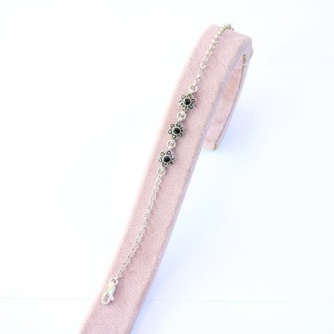 Oltu Taşı Markazit Gümüş Bileklik Model - 30