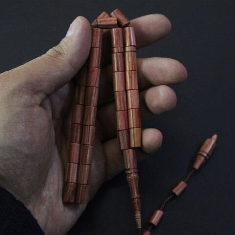 Yerli Atölye İşçiliği Japon Kirazı Tespih 7*11 (mm)