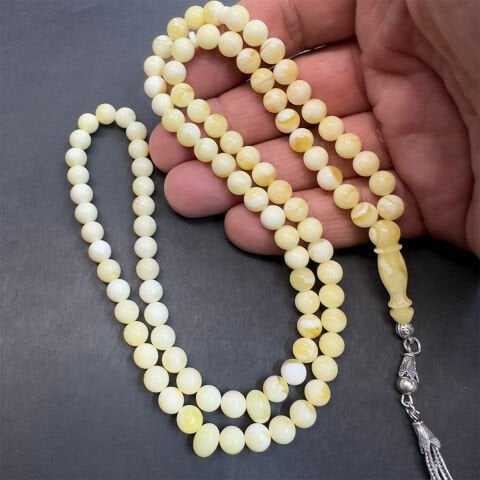 99 luk Akça Kaliningrad Damla Kehribar Tespih 6,5 (mm)