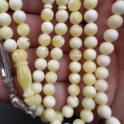 99 luk Akça Kaliningrad Damla Kehribar Tespih 6,5 (mm)