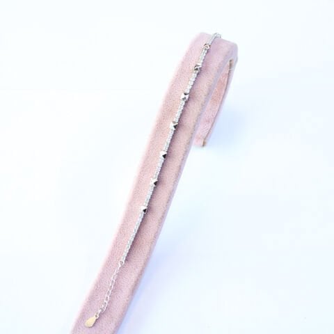 Zirkon Taşlı Gümüş Bileklik-1