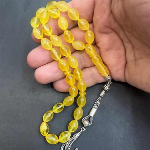 Kaliningrad Damla Kehribar Beyzi Tespih 8*12 (mm)