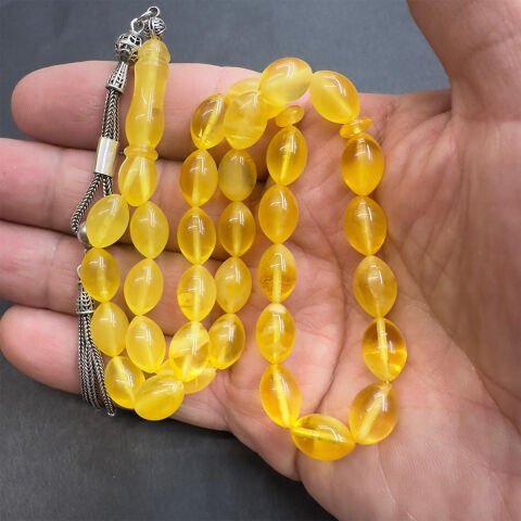 Kaliningrad Damla Kehribar Beyzi Tespih 8*12 (mm)