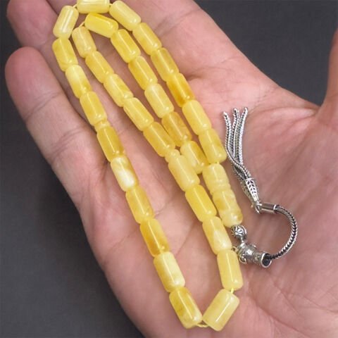 Kaliningrad Damla Kehribar Tespih 6,5*11 (mm)