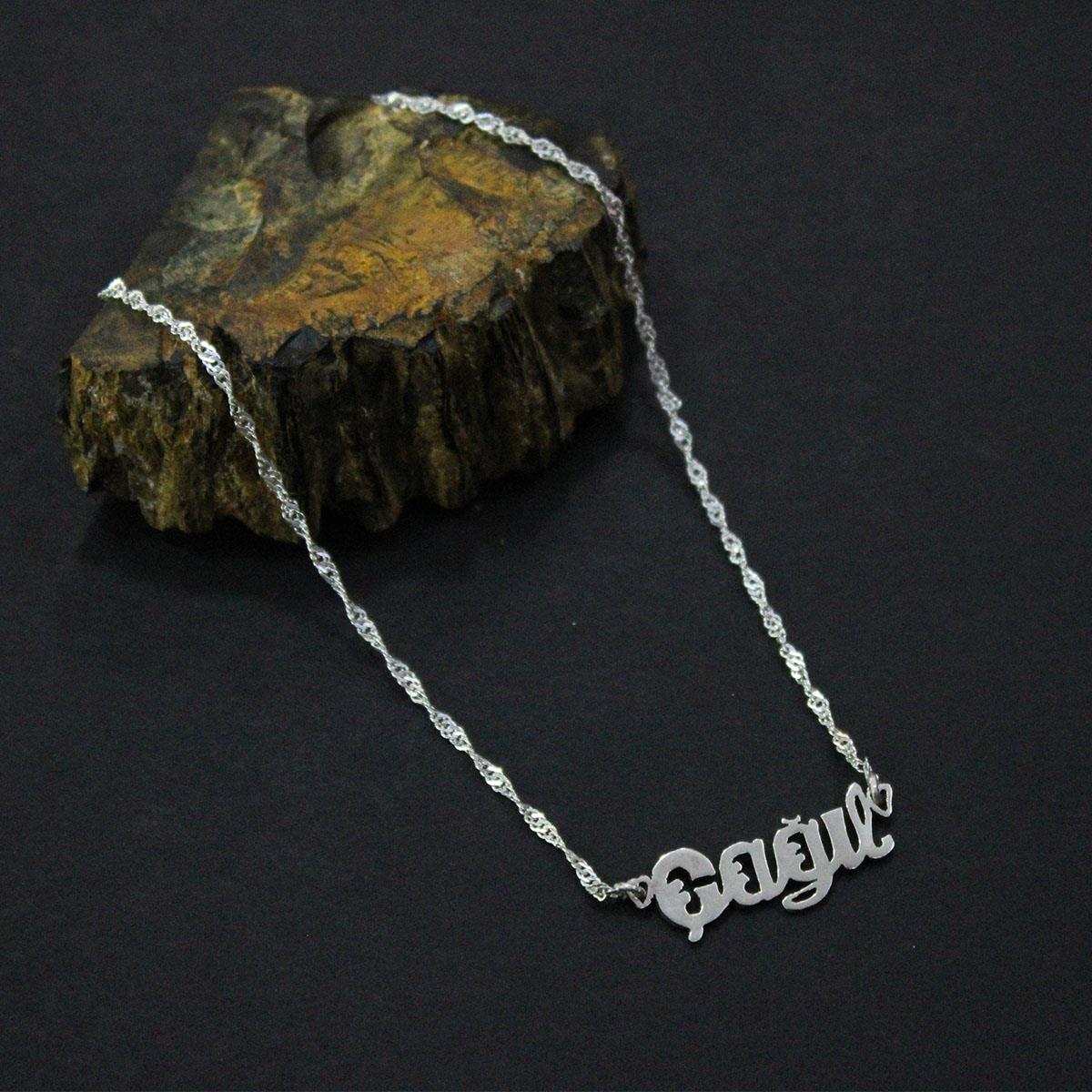 El Yapımı Kişiye Özel Gümüş Kolye