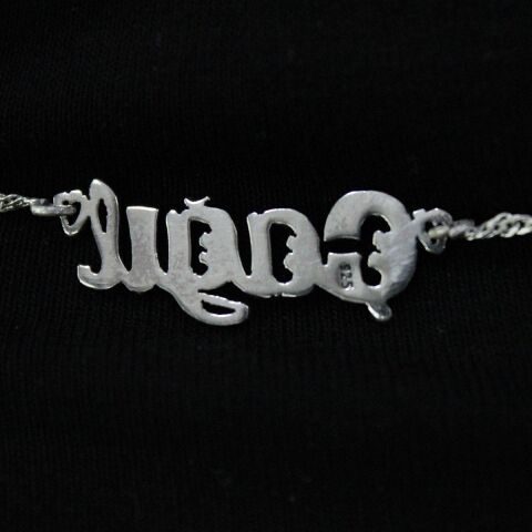 El Yapımı Kişiye Özel Gümüş Kolye