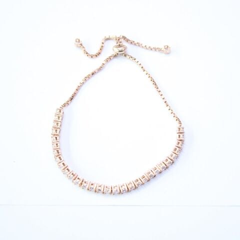 Su Yolu Rose Kaplama Gümüş Bileklik - 2