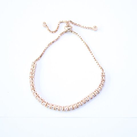 Su Yolu Rose Kaplama Gümüş Bileklik - 2