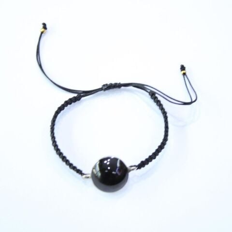 El Yapımı Gümüş Oltu Taşı Asansörlü Bileklik-1