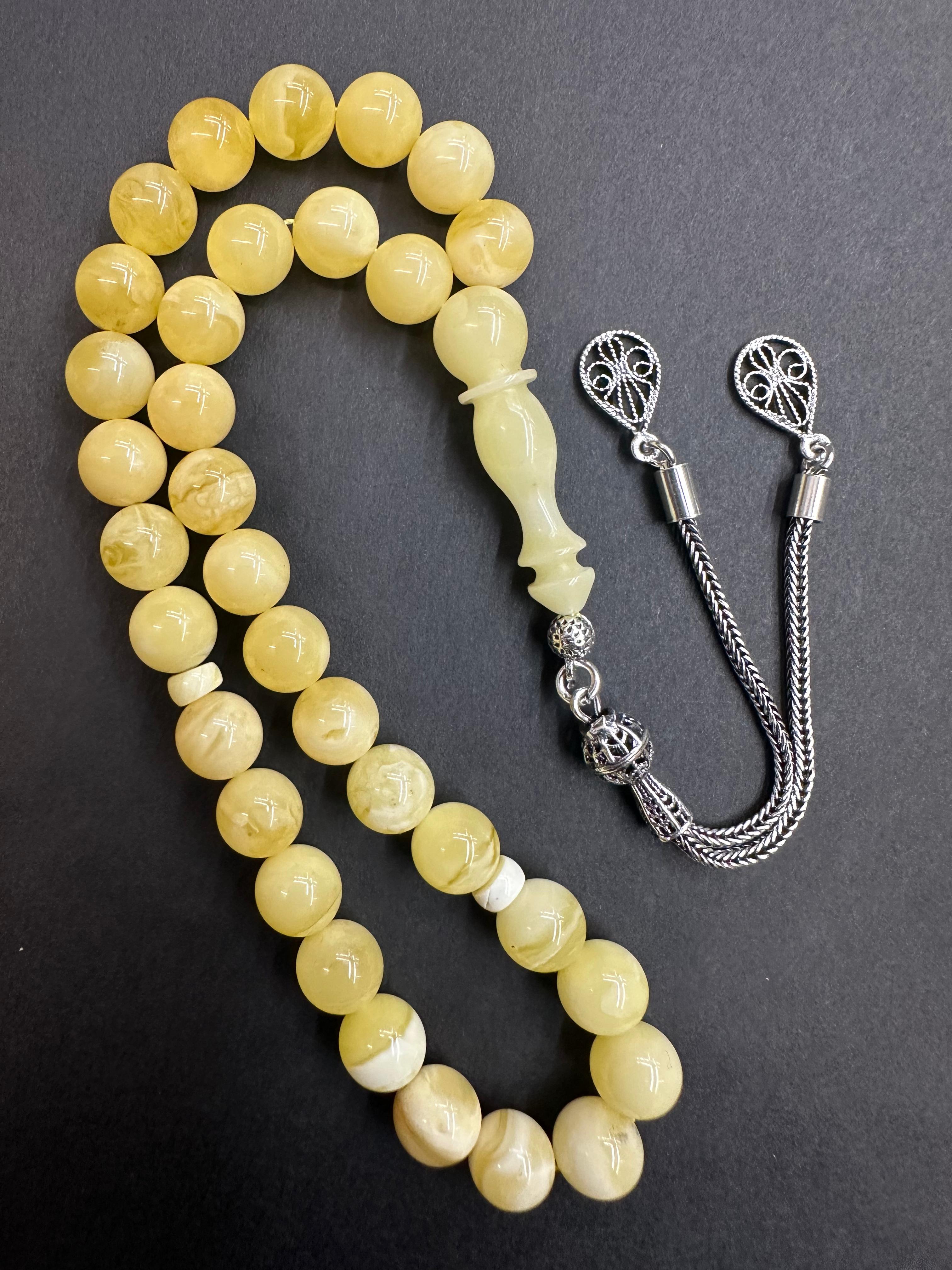 Kaliningrad Damla Kehribar Küre Tespih 8 (mm)