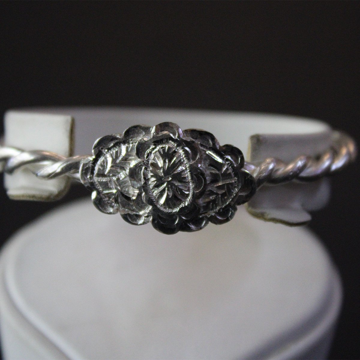 Gümüş El Yapımı Erzurum Burma Bilezik