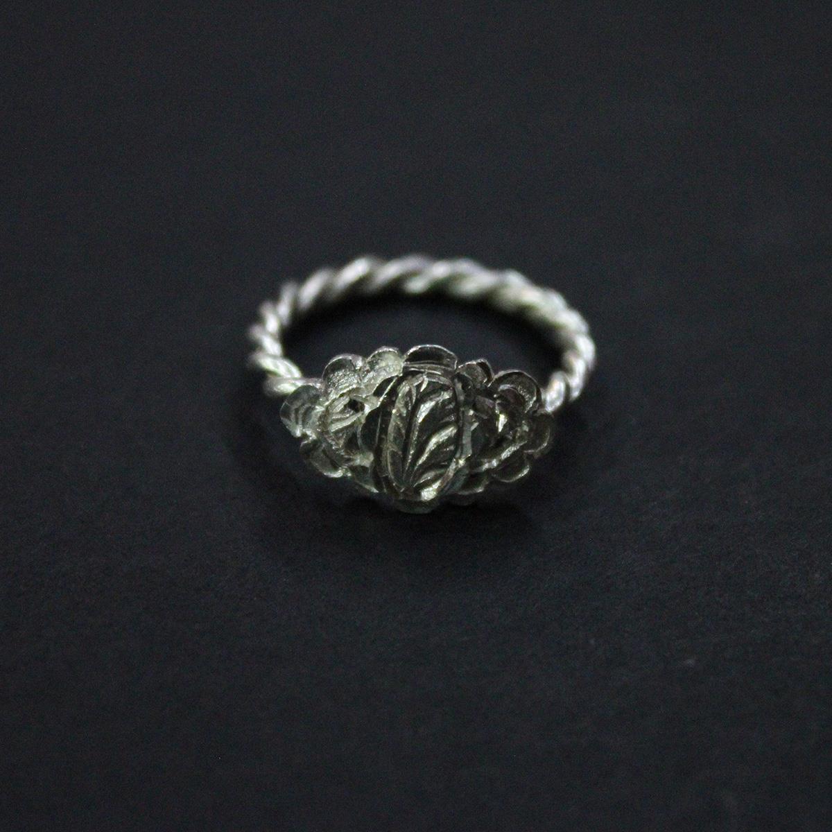 Gümüş El Yapımı Burma Yüzük