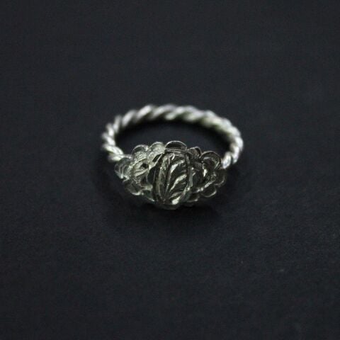 Gümüş El Yapımı Burma Yüzük