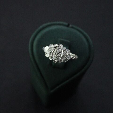 Gümüş El Yapımı Burma Yüzük