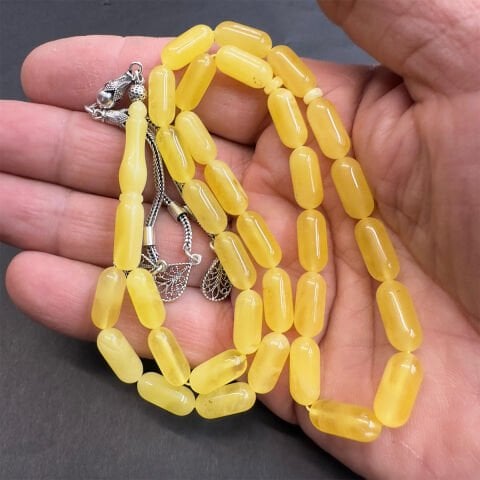 Kaliningrad Damla Kehribar Kapsül Tespih 6*13,5 (mm)